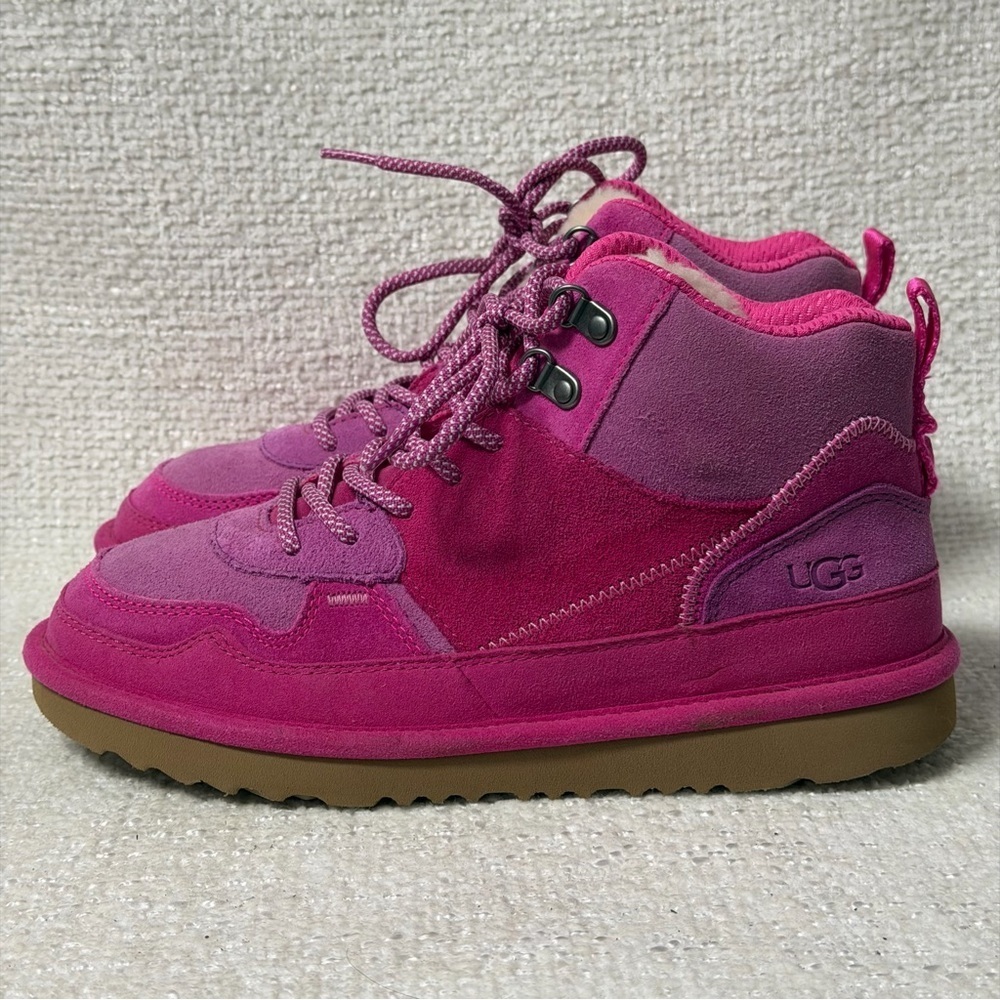 UGG Highland Hi Heritage Raspberry Sorbet/Rock Rose GIRL'S Sz 5Y NWOT